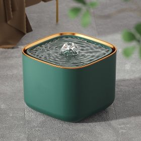 Pet Water Dispenser Plug-in Cat Smart Water Feeder Anti-dry Burning 3L (Option: Green Phnom Penh-Upgraded Anti Dry Burning)