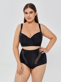 Womens' Tummy Control High Waist Trainer Body Shaper (Option: 3XL-Black)