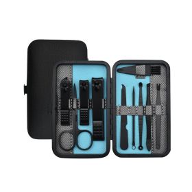 Beauty And Manicure Nail Care Kit (Option: Blue 10 Piece Set)