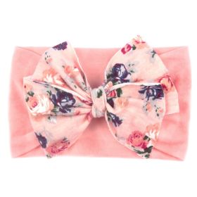 Children's Bow Nylon Hair Band (Color: Pink)