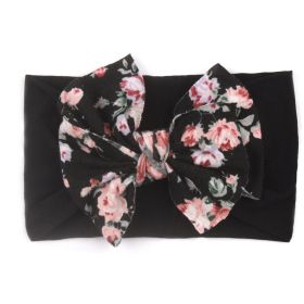 Children's Bow Nylon Hair Band (Color: Black)
