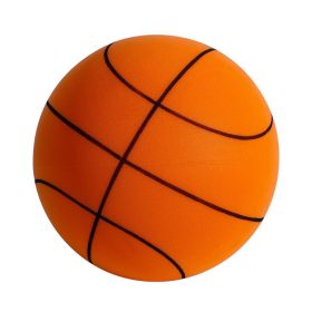 Children's Silent Ball Silent Elastic Ball Sea Toy (Option: Basketball Line Orange-Medium)