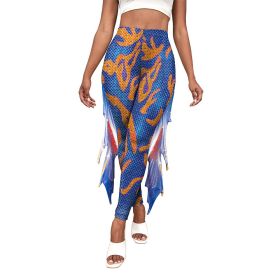 Colorful Little Mermaid Fin Mermaid Digital Print Hip Lift Feet Pants (Option: B2421025-S)