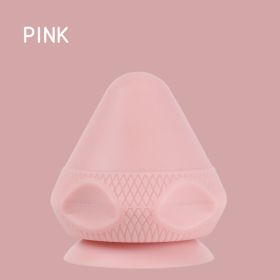 Silicone Massage Cone Solid Adsorption Ball Psoas Thoracic Spine Back Scapula Foot Yoga Muscle Releas Deep Tissue Massage Ball For Pain Relief - Multi (Color: Pink)