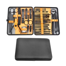 Beauty And Manicure Nail Care Kit (Option: Yellow 36 Piece Set)