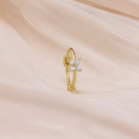 New Fashion Elegant Zircon Earrings (Option: Gold 1198)