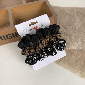 South Korea Dongdaemun French Ins Simple Elegant Silk Satin Large Intestine Ring Balls Hair Rope Hair Rope Headwear Hair Ring (Option: 8 Style)