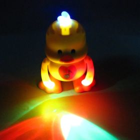 Dancing Plastic Cute Duck Music Light Cute Duck (Option: duck three set)