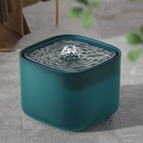 Pet Water Dispenser Plug-in Cat Smart Water Feeder Anti-dry Burning 3L (Option: Green-Standard)