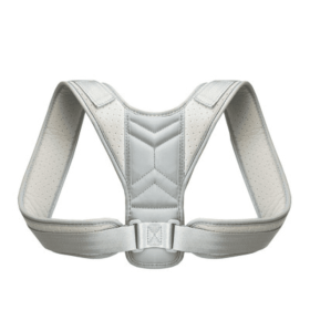 Women Men Univeral Adjustable Back Posture Corrector Shoulder Straightener Brace Neck Pain Relief (Chest Circumference: 36-47 inch, Color: Gray)