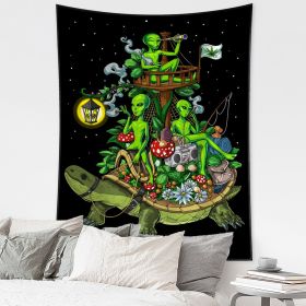 Black Mushroom Series Background Tapestry (Option: 95x70cm-Gt10878)