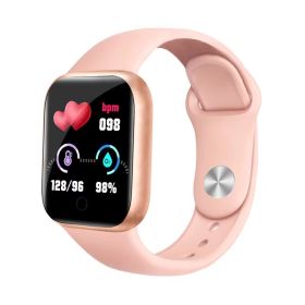Digital Smart sport watch Women watches digital led electronic wristwatch Bluetooth fitness wristwatch Men kids hours hodinky (Color: Pink)
