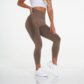 MOCHA Contour Seamless Leggings Fitness Women Workout Pants High Waisted Curves Joga Outfits Gym Tights Wear Candy Mujer Leggins (Color: Mocha, size: S-Waist 58CM)