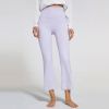 Women High Waist Wide Leg Nude Feel Yoga Pants No Embarrassment Line Hip Lifting Sport Fitness Pants Rhythmic Bell-Bottom Pants