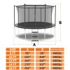 Fitness trampoline 12FT children's play trampoline indoor and outdoor tour quality assurance easy installation.