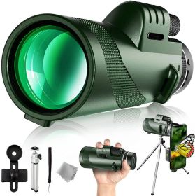 High-speed Clear Green 40 X60 Monocular Telescope (Option: 40x 60 Army Green Suit)