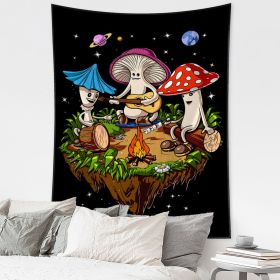 Black Mushroom Series Background Tapestry (Option: 230x150cm-Gt10874)