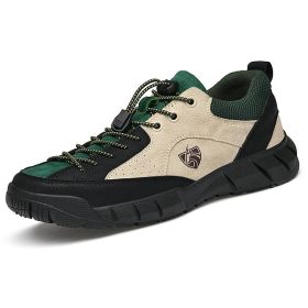 Outdoor Casual Sneaker Mountain Climbing Shoes (Option: Gray Green-38)